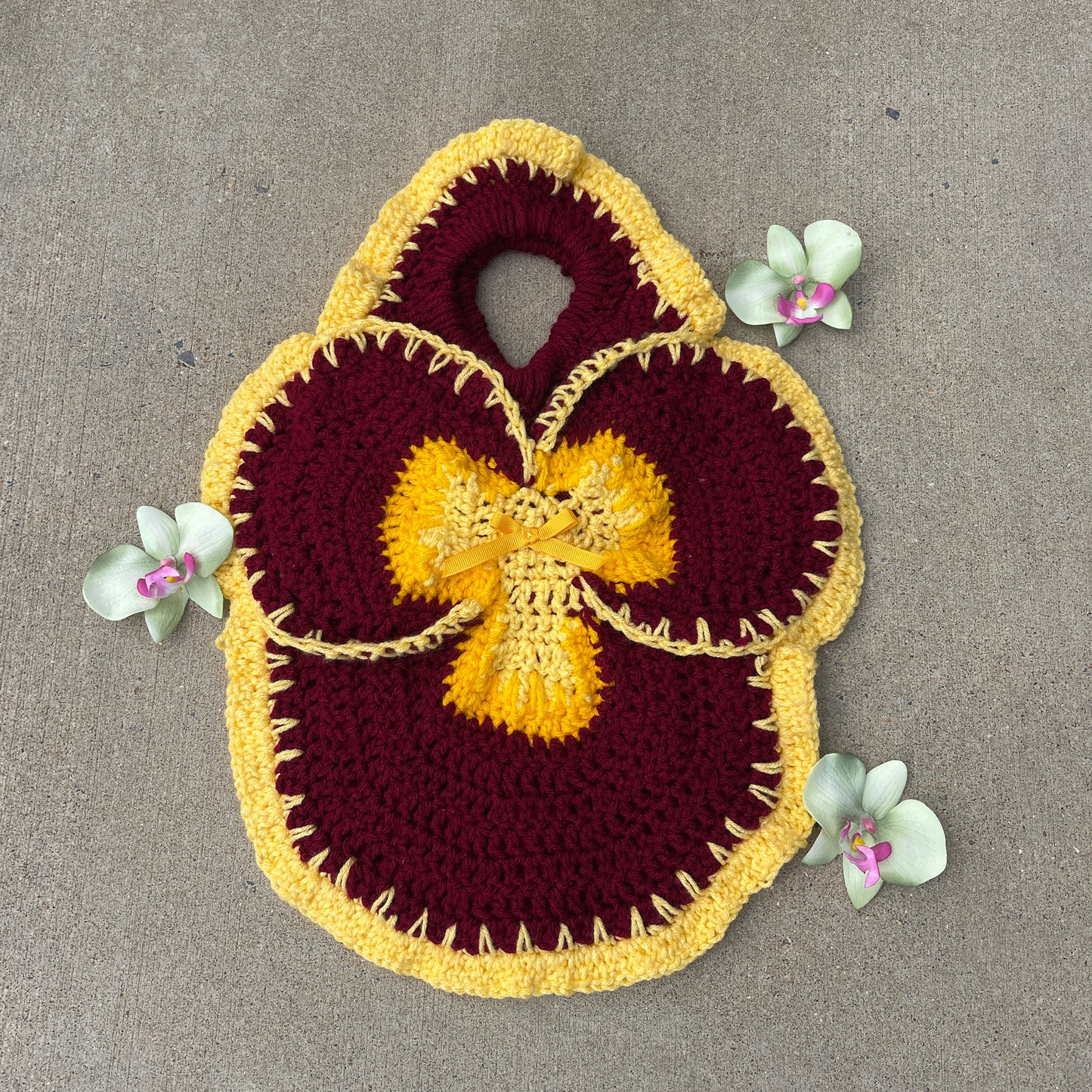 Pansy Tote Mini- Chili & Lemon