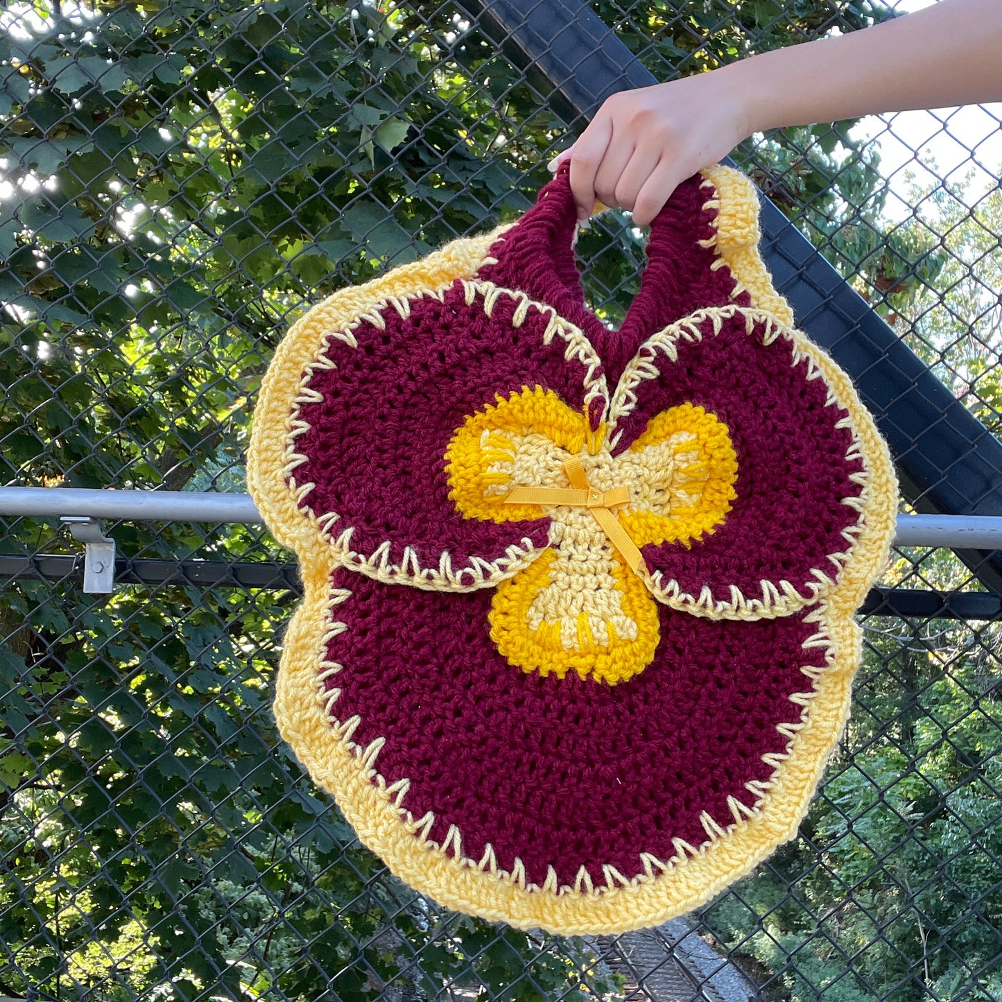 Pansy Tote Mini- Chili & Lemon