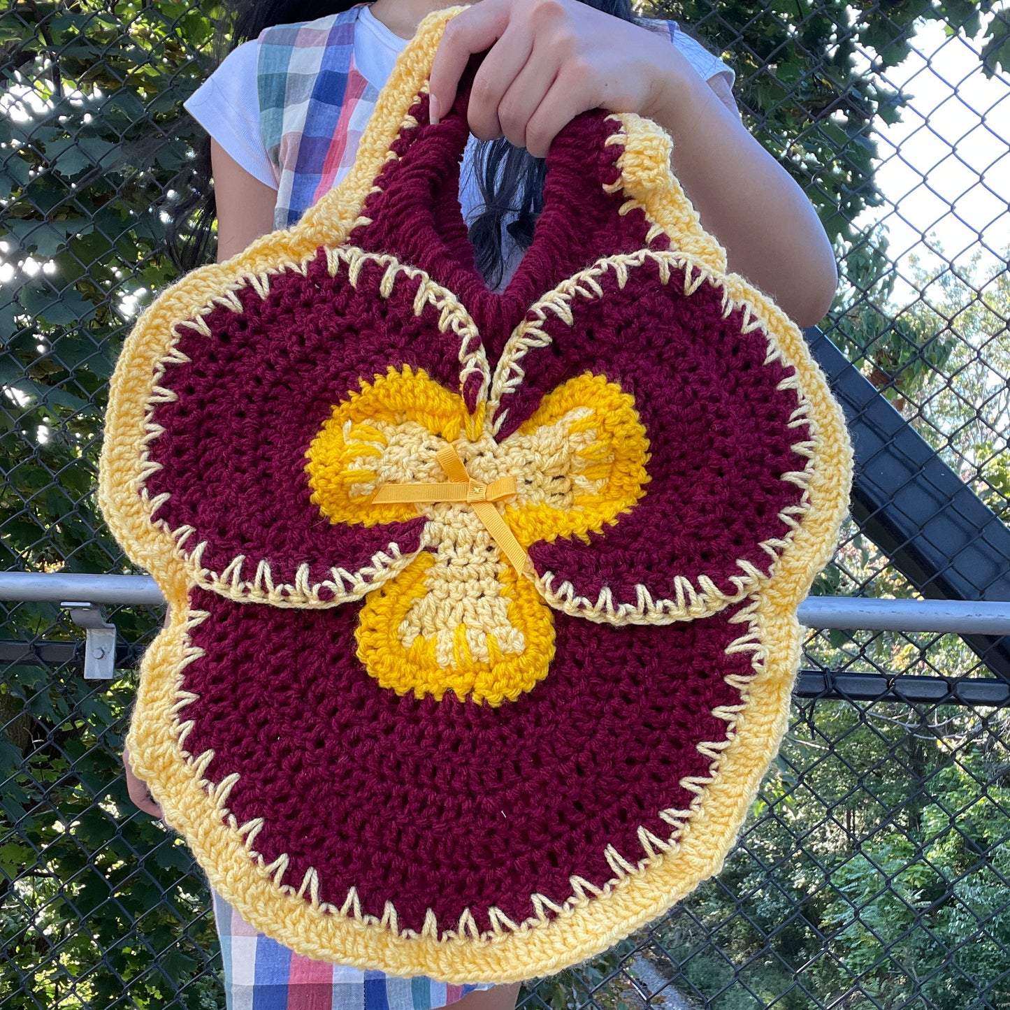 Pansy Tote Mini- Chili & Lemon