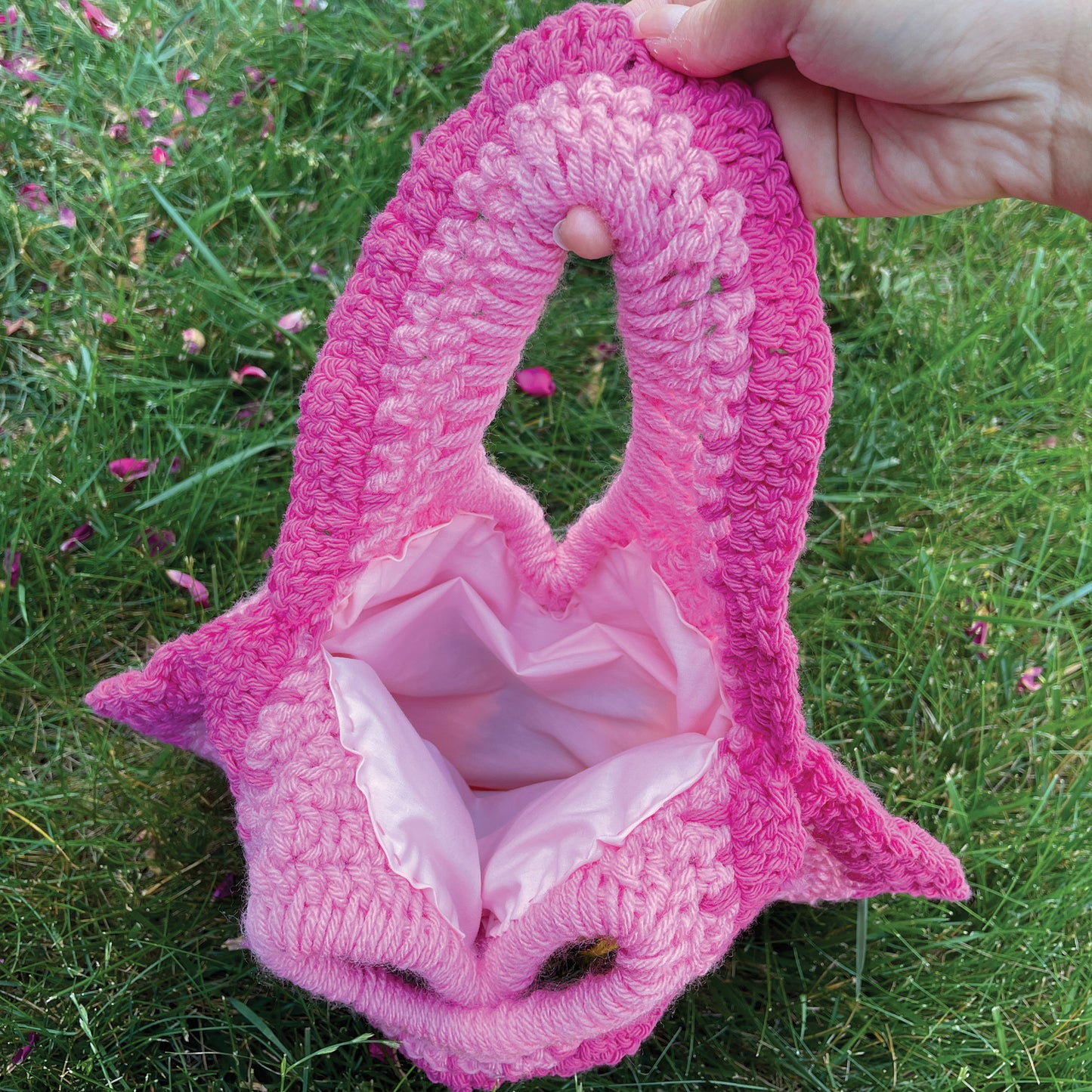 DIGITAL FILE ONLY! Crochet Pansy Tote Mini Pattern