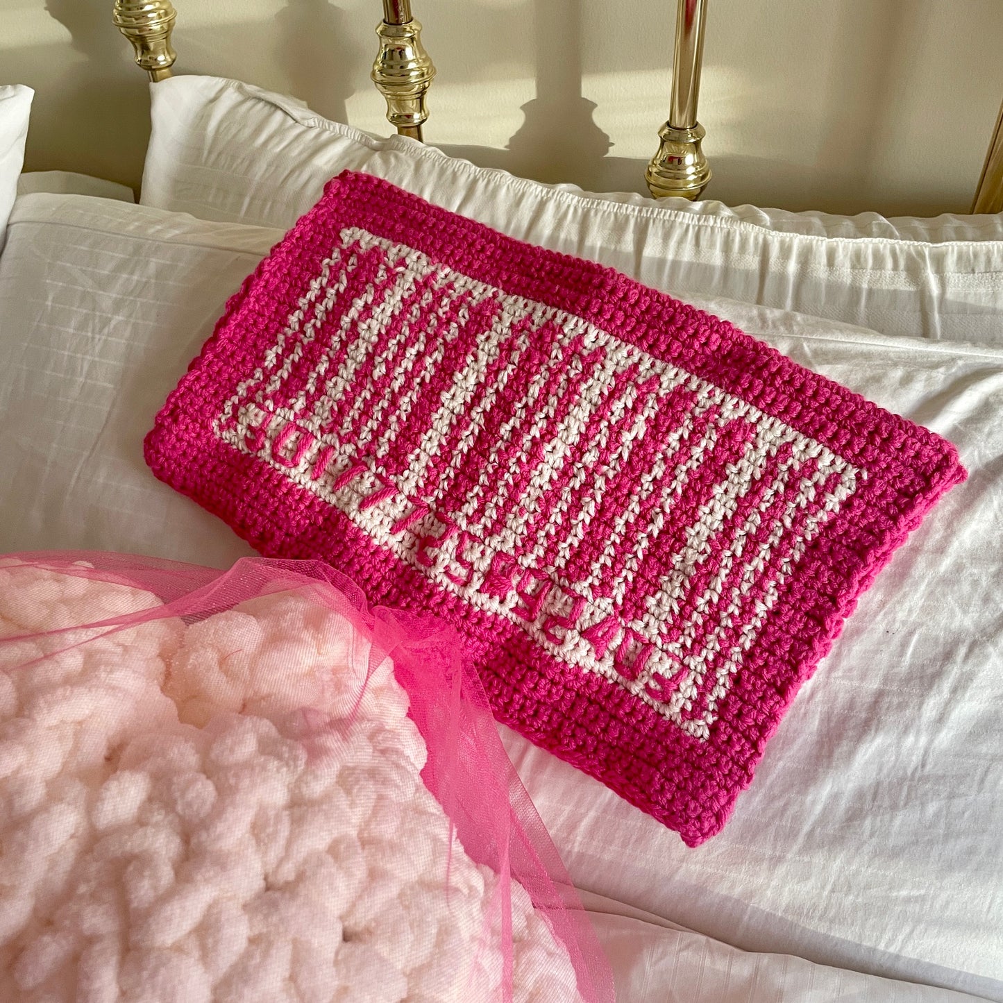 Garlic Pillow Bag - Hot Pink