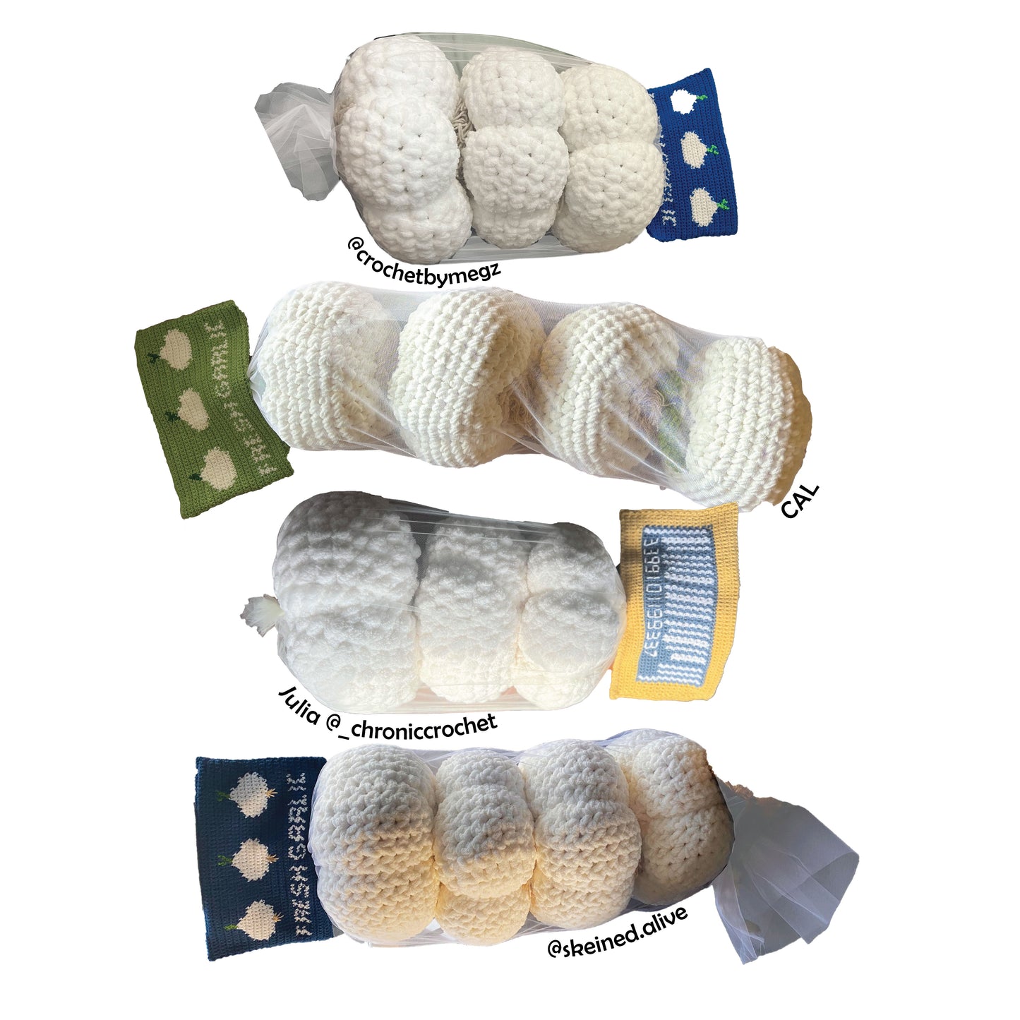 DIGITAL FILE ONLY Crochet Garlic Bag Throw Pillow PDF Pattern