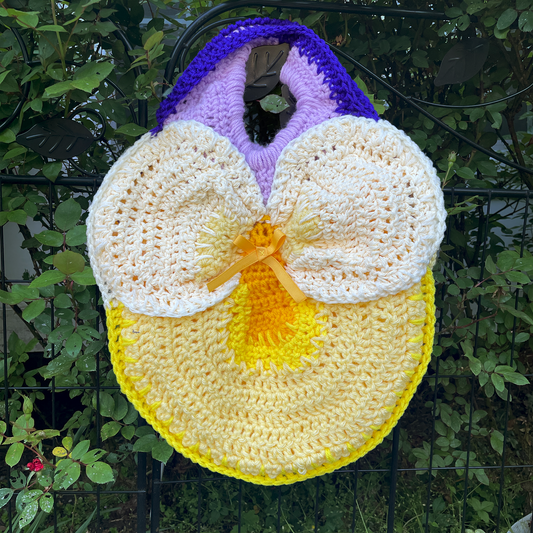 Pansy Tote Mini- Corn on the Lavender
