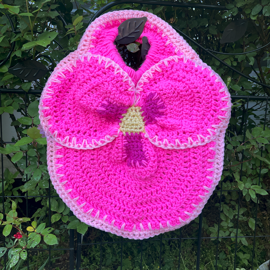 Pansy Tote Mini- Dragonfruit