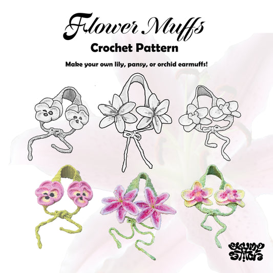 Flowermuff Crochet Pattern- DIGITAL PATTERN ONLY