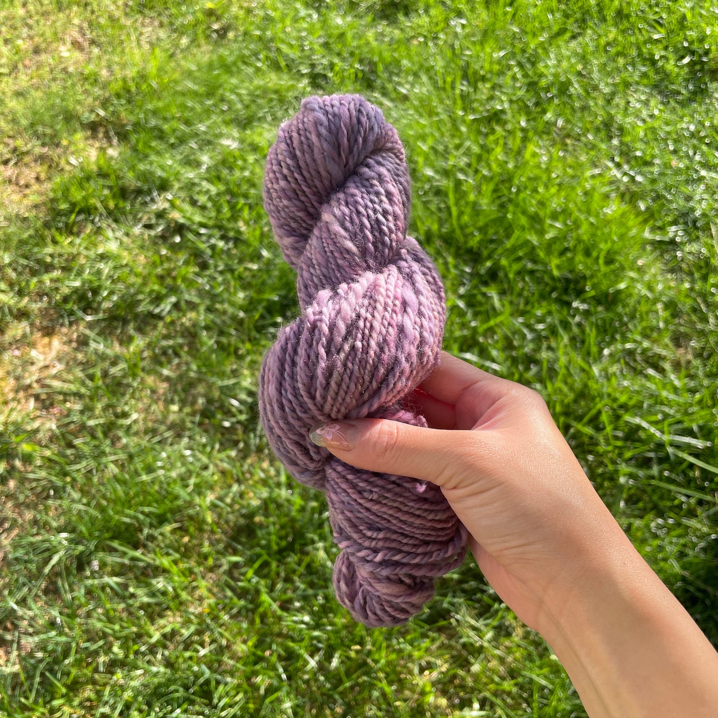 Handspun Yarn: Lilac Daze II