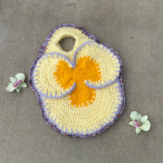 Pansy Tote Mini- Banana