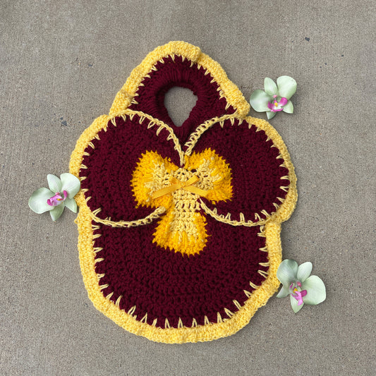 Pansy Tote Mini- Chili & Lemon
