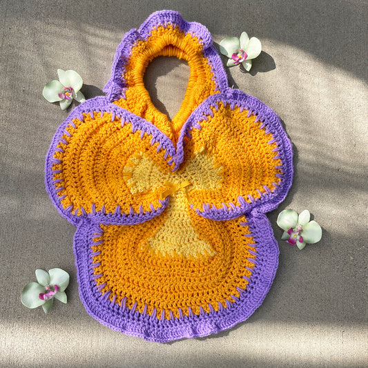 Pansy Tote Large- Carrots & Taro