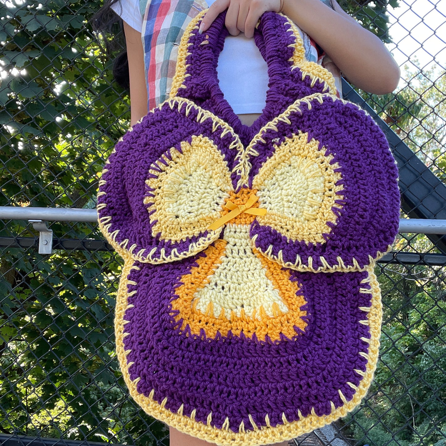 Pansy Tote Large- Beet