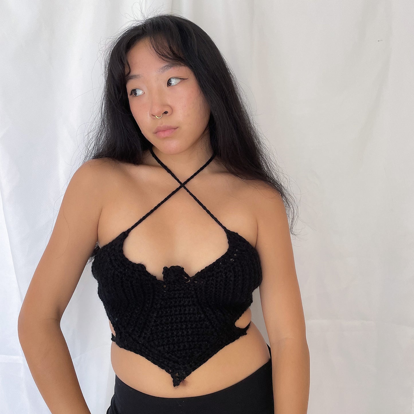 DIGITAL FILE ONLY! Crochet Bat Corset PDF Pattern