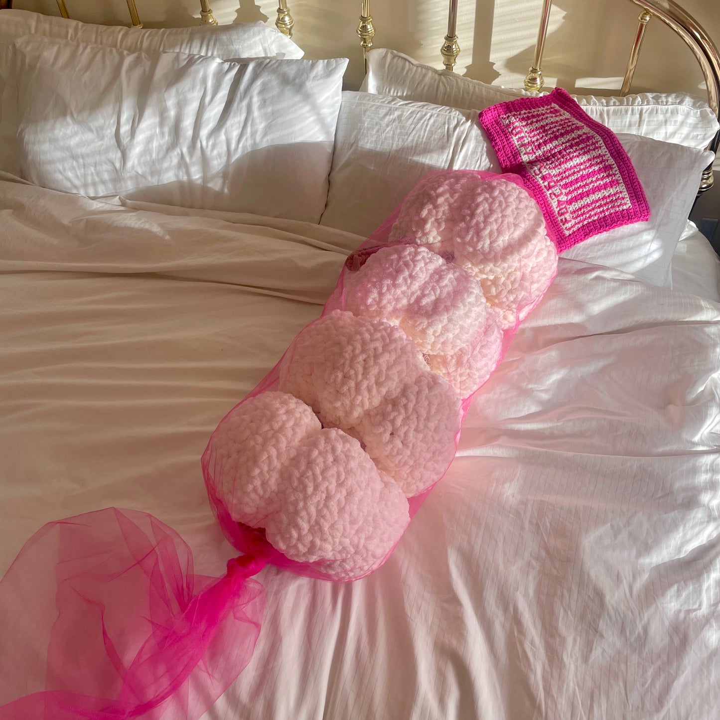 Garlic Pillow Bag - Hot Pink