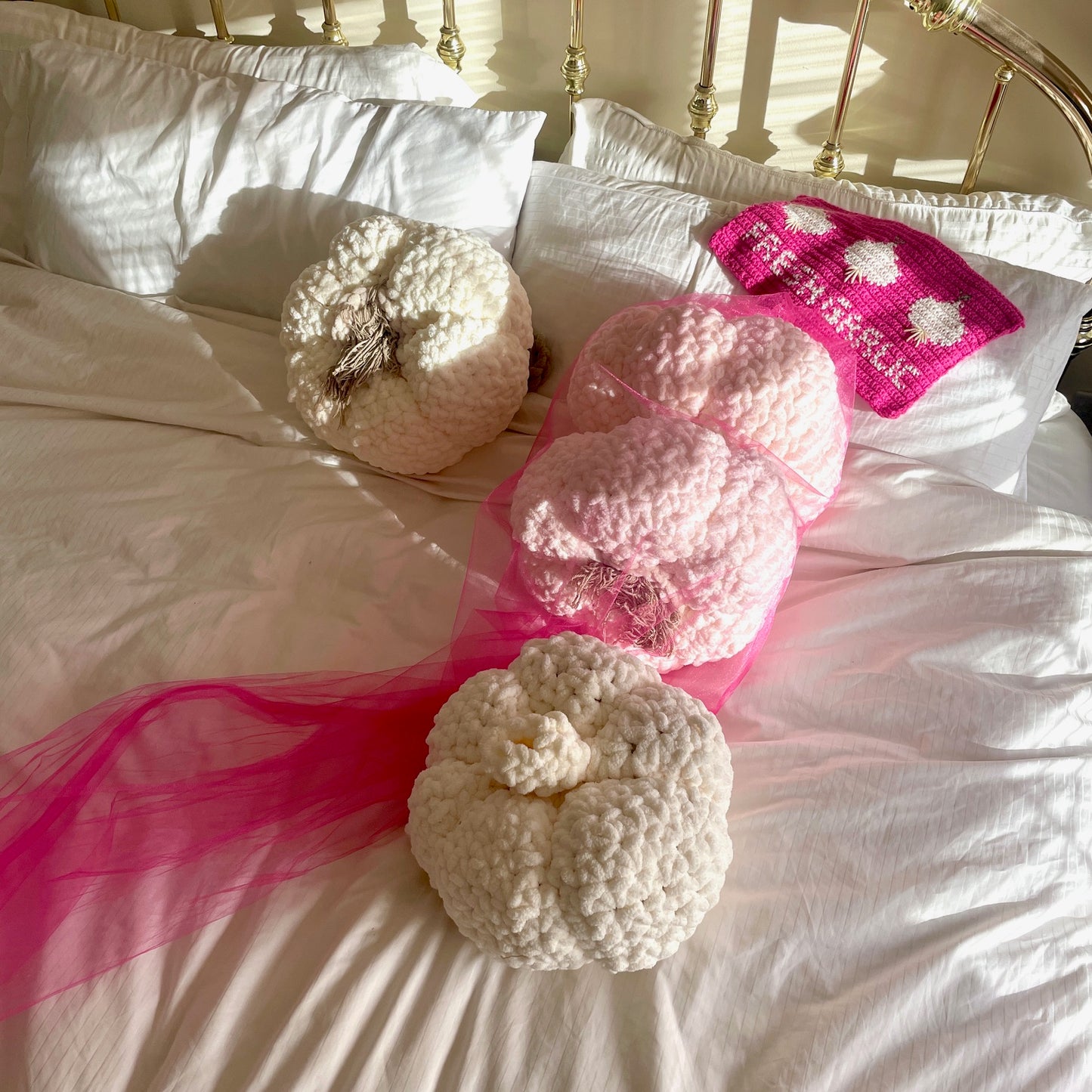 Garlic Pillow Bag - Hot Pink