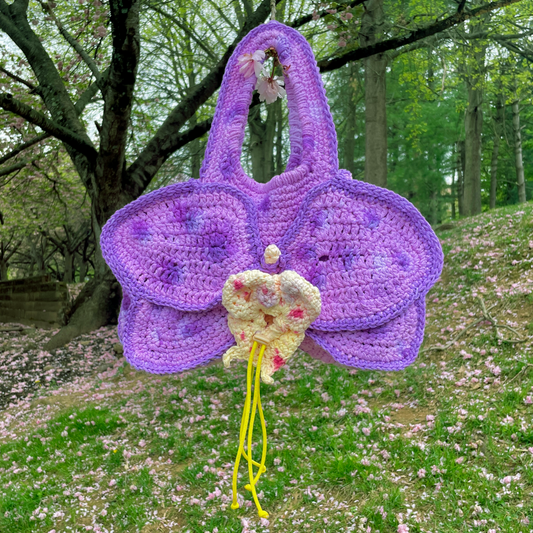 Orchid Purse - Amethyst Spots